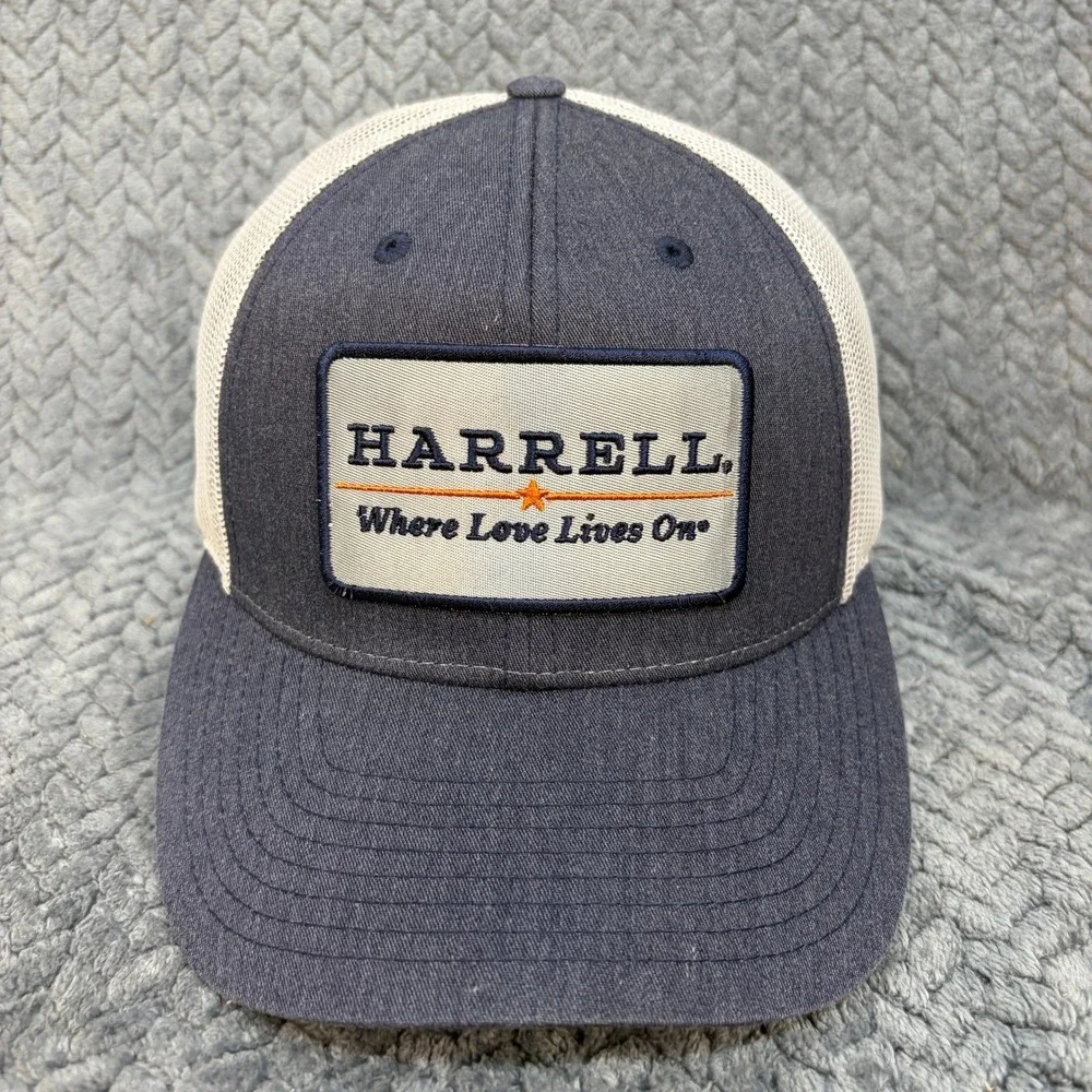 Richardson 115 Harrell Where Love Lives On Trucker Hat Navy White Snapback Cap
